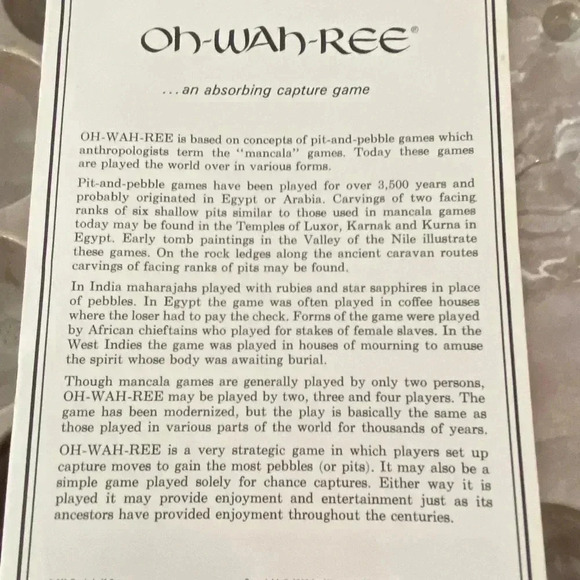 Vintage 1964 Oh Wah Ree 3M Brand Bookshelf Board Game - Picture 7 of 7